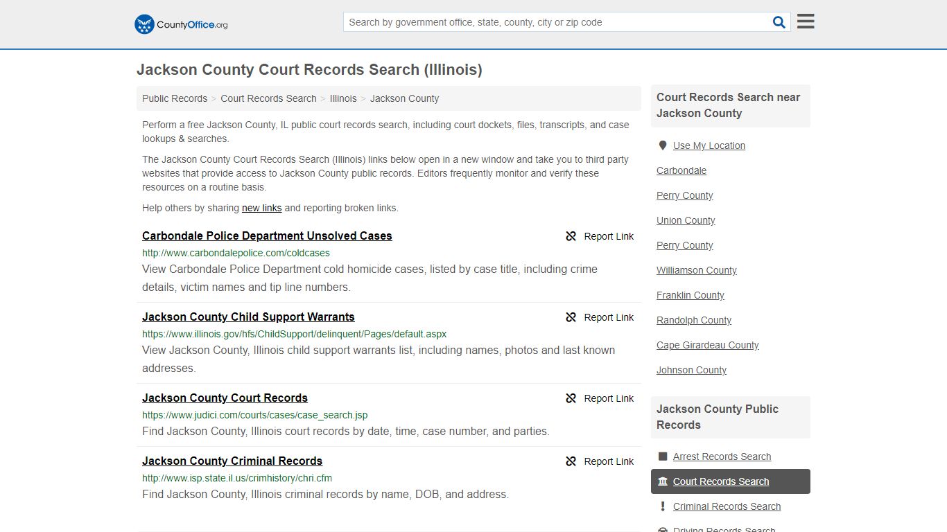 Court Records Search - Jackson County, IL (Adoptions ...